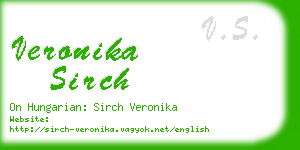 veronika sirch business card